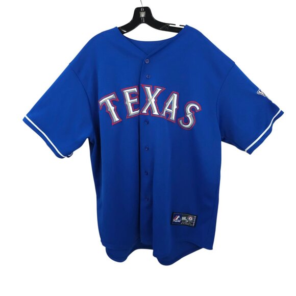 Majestic Texas Rangers 2010 MLB World Series Jersey Size XL #5 Ian Kinsler - Picture 2 of 16